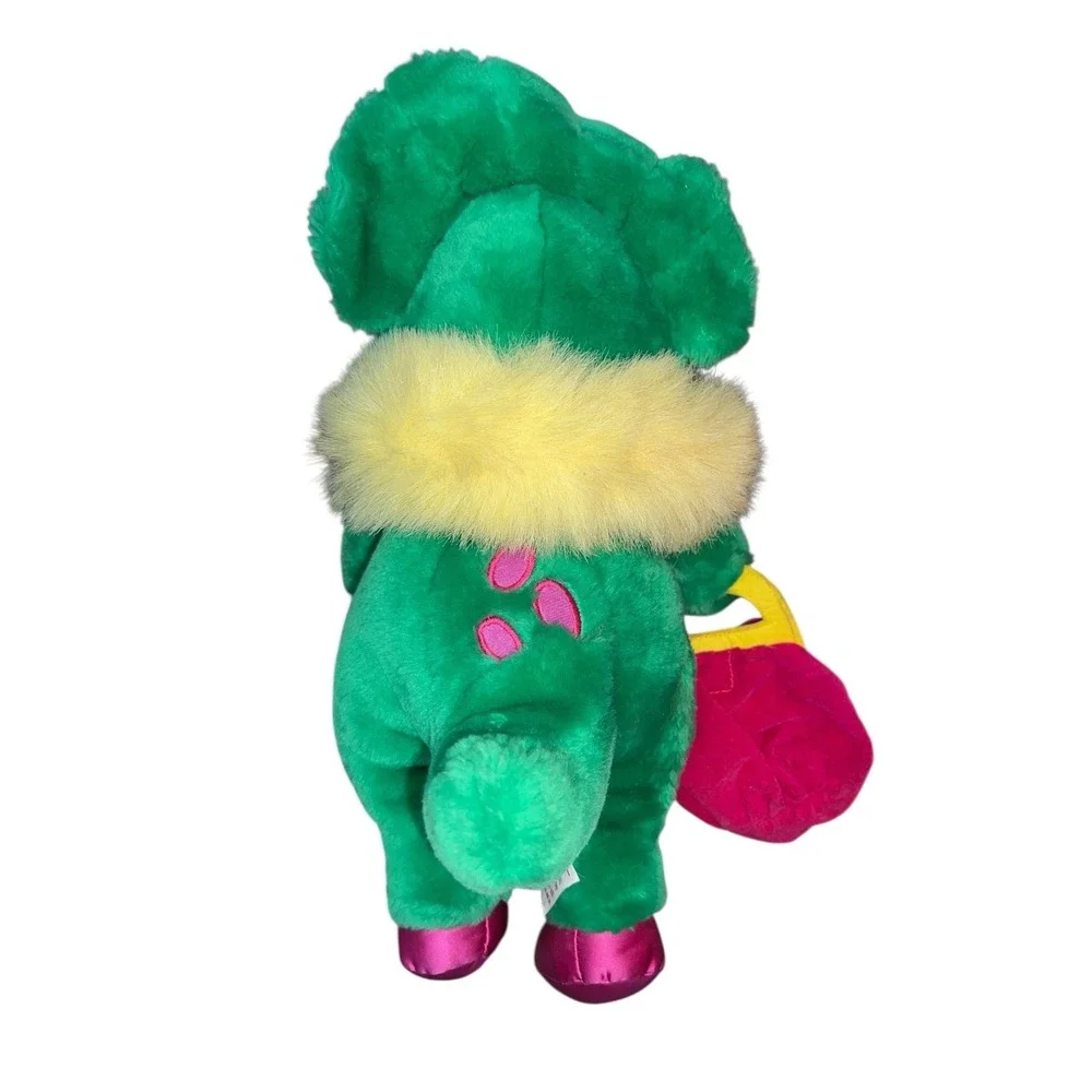 BARNEY THE‎ DINOSAUR BABY BOP PRINCESS PLUSH WITH PURSE 1996 RARE!!
